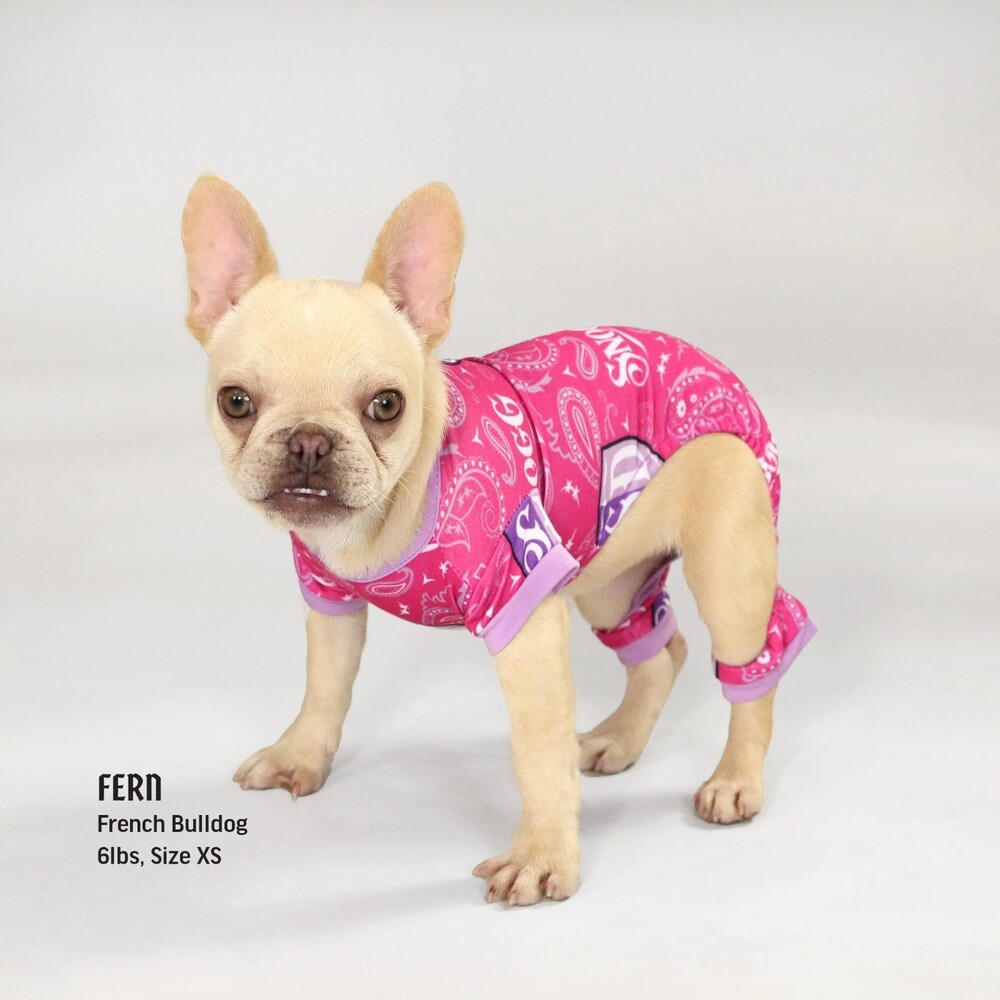 New Snoop Doggie Doggs Deluxe Pet PJ'S Boss Lady‎ Pink - Size Large dogs